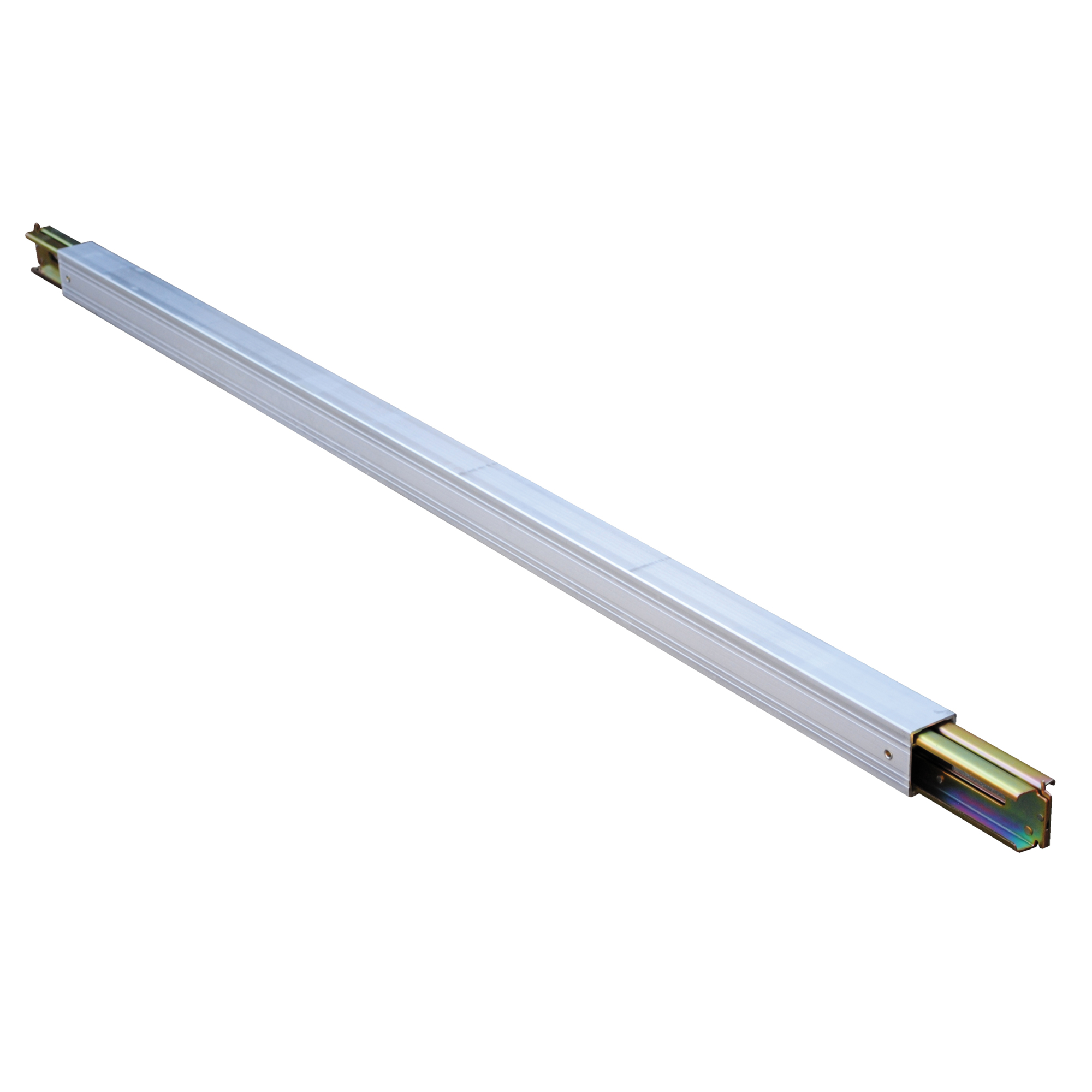 Vestil Aluminum E-Track Extension, 96in.L, Lightweight, Silver, Model# EB-96